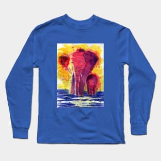 Mom and Me Elephant Parade Long Sleeve T-Shirt